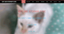 Desktop Screenshot of clifflakevet.com